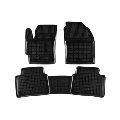Tappetini Gomma Specifici Set 3 Pezzi Neri per Toyota Corolla dal 2018