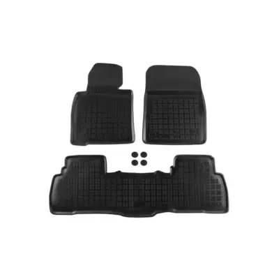 Tappetini Gomma Specifici Set 3 Pezzi Neri per Toyota Land Cruiser V8 J200