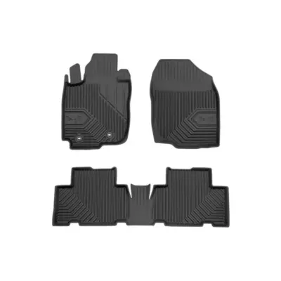 Tappetini Gomma Specifici Set 3 Pezzi per Toyota RAV4 2005-2012 Nero