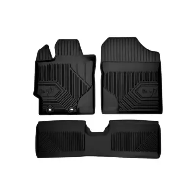 Tappetini Gomma Specifici Set 3 Pezzi per Toyota Yaris 2011-2019 Nero
