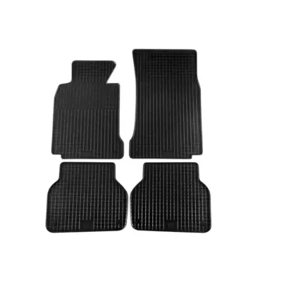Tappetini Gomma Specifici Set 4 Pezzi Neri per BMW Serie 5 E39 1996-2003
