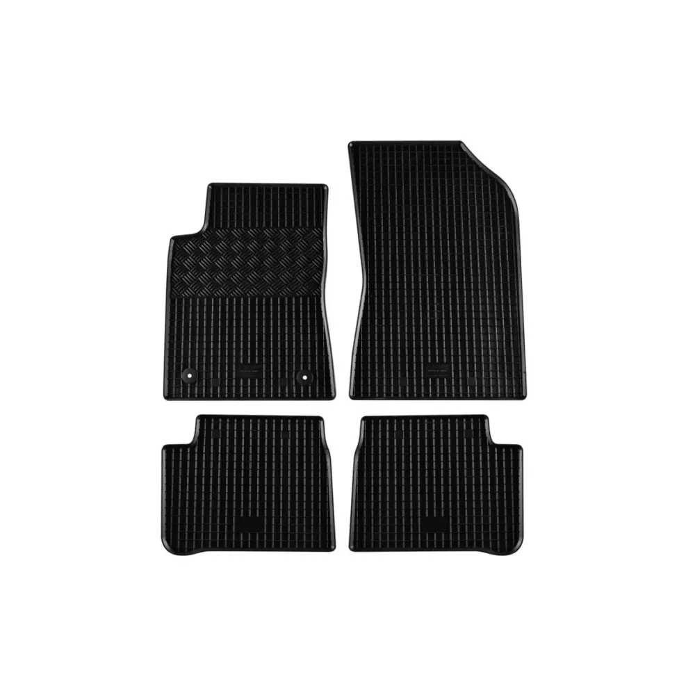 Tappetini Gomma Specifici Set 4 Pezzi Neri per Citroën C3 2017-2022