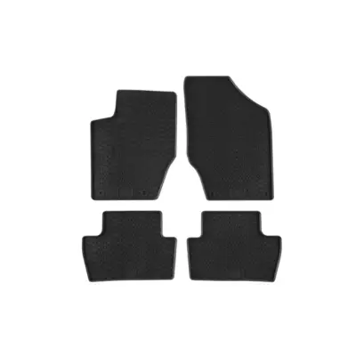 Tappetini Gomma Specifici Set 4 Pezzi Neri per Citroën C4 2004-2010