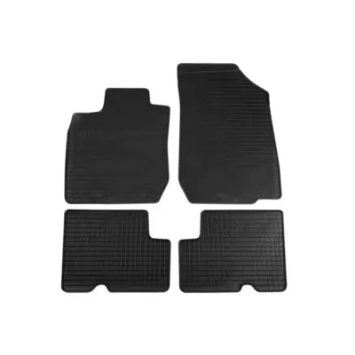 Tappetini Gomma Specifici Set 4 Pezzi Neri per Dacia Logan 2005-2006