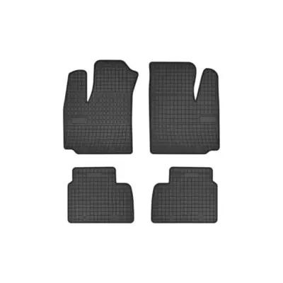 Tappetini Gomma Specifici Set 4 Pezzi Neri per Fiat Doblo 2001-2008 5 Posti