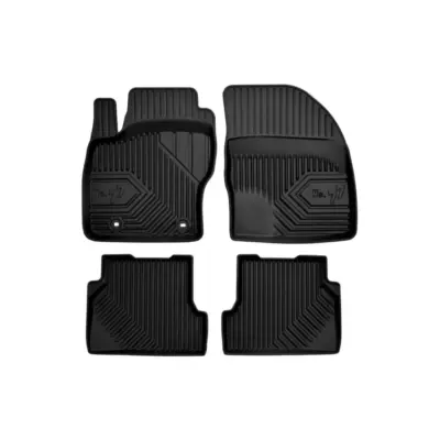 Tappetini Gomma Specifici Set 4 Pezzi Neri per Ford Focus 2004-2011