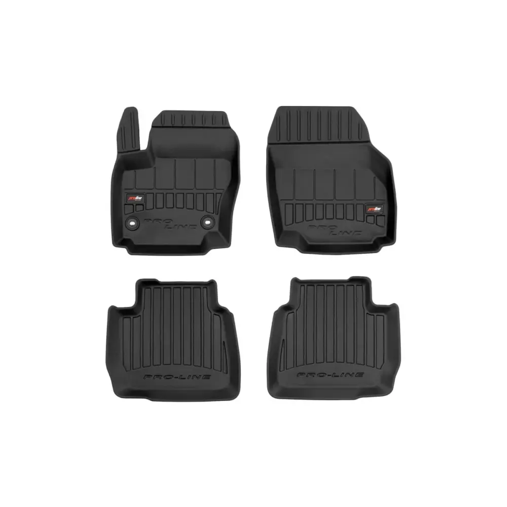 Tappetini Gomma Specifici Set 4 Pezzi Neri per Ford Mondeo 2010-2014
