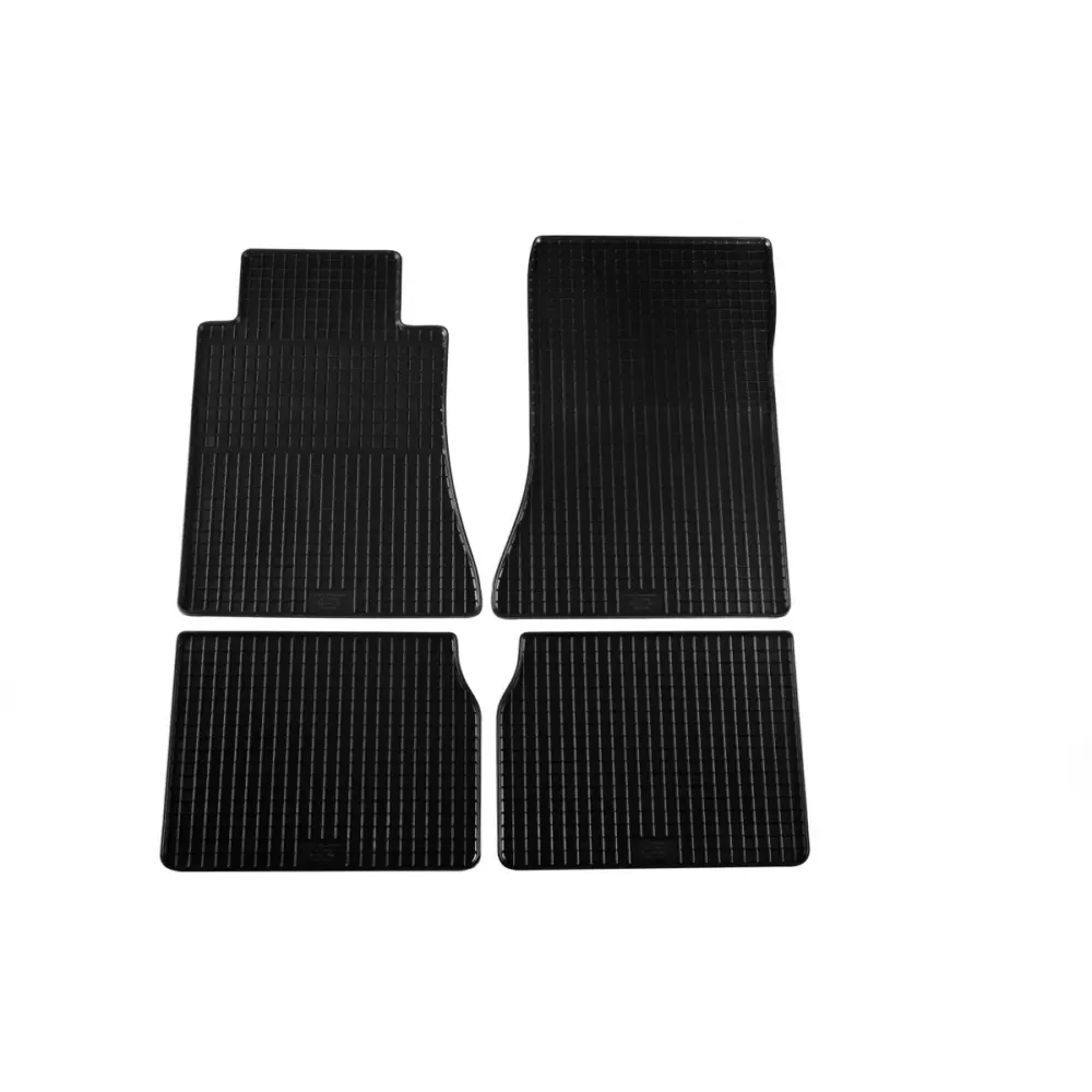 Tappetini Gomma Specifici Set 4 Pezzi Neri per Mercedes Classe E W124 1984-1996