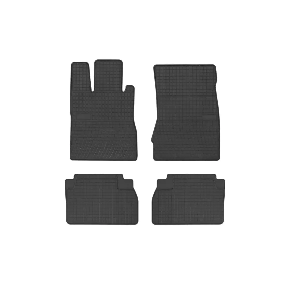Tappetini Gomma Specifici Set 4 Pezzi Neri per Mercedes Classe S W220 1998-2005