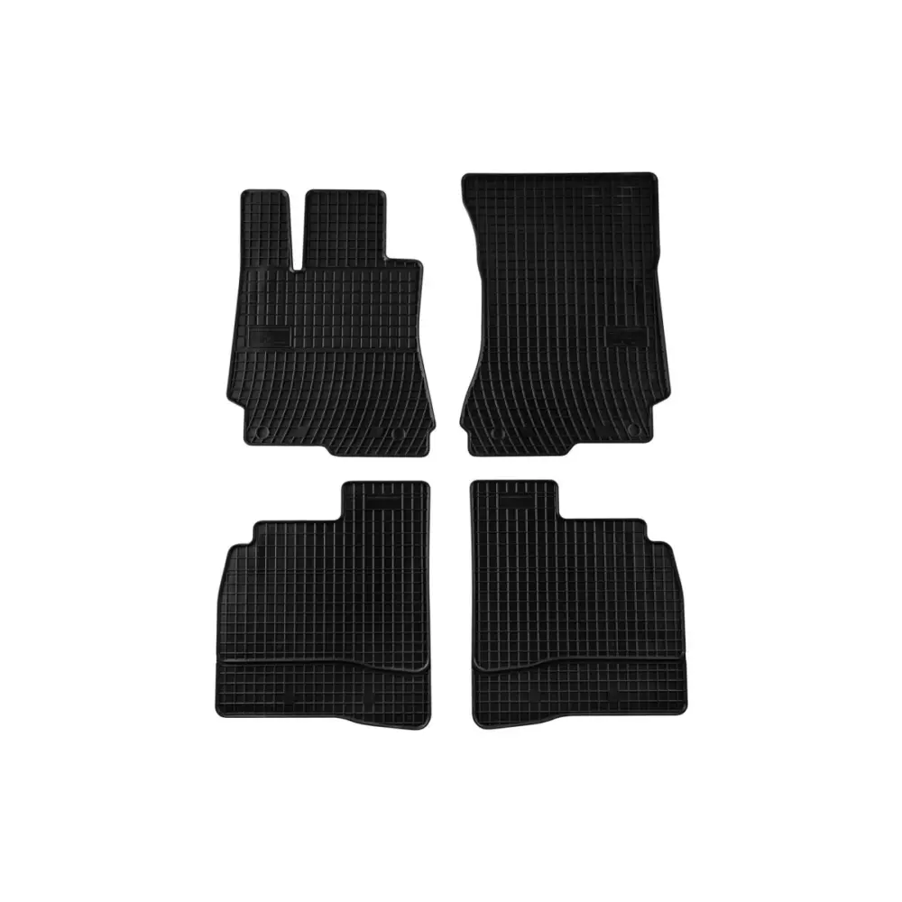 Tappetini Gomma Specifici Set 4 Pezzi Neri per Mercedes Classe S W221 2005-2013