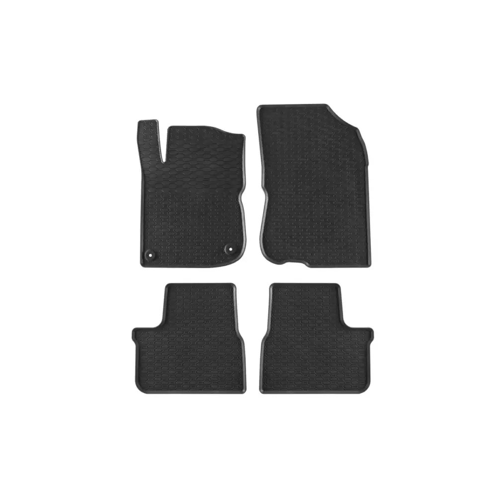 Tappetini Gomma Specifici Set 4 Pezzi Neri per Peugeot 2008 2013-2019
