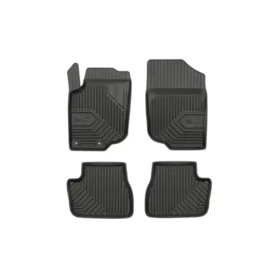 Tappetini Gomma Specifici Set 4 Pezzi Neri per Peugeot 207 2006-2012