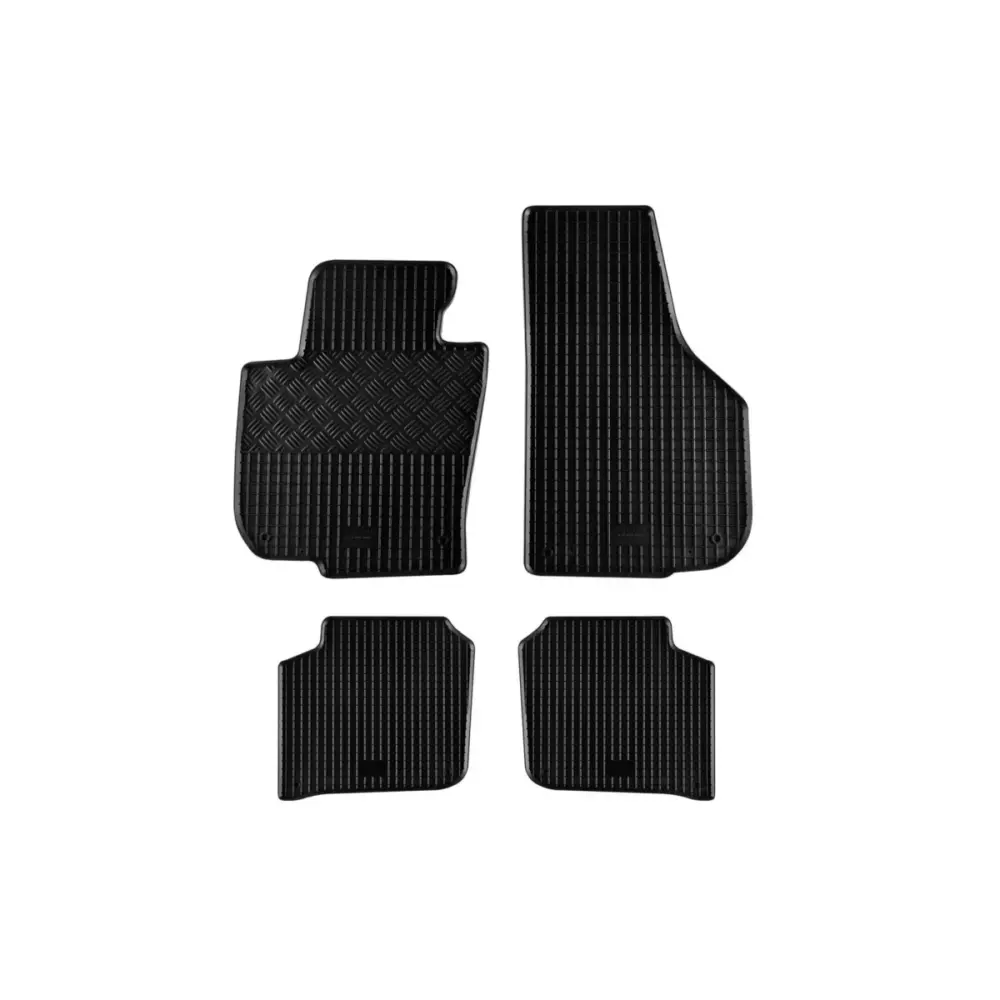 Tappetini Gomma Specifici Set 4 Pezzi Neri per Skoda Superb dal 2008