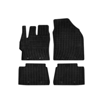 Tappetini Gomma Specifici Set 4 Pezzi Neri per Toyota Yaris Iv dal 2020