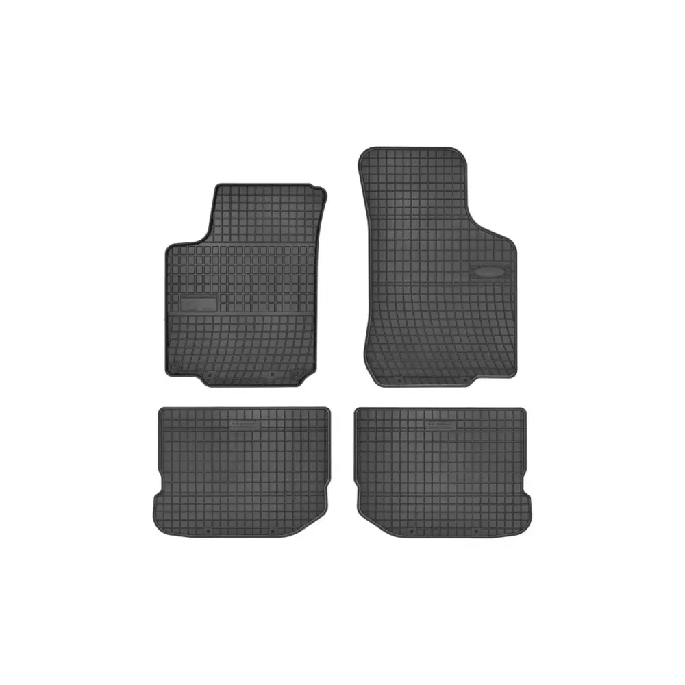 Tappetini Gomma Specifici Set 4 Pezzi Neri per Volkswagen Bora 1999-2005