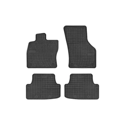 Tappetini Gomma Specifici Set 4 Pezzi Neri per Volkswagen Golf Vii 2012-2019