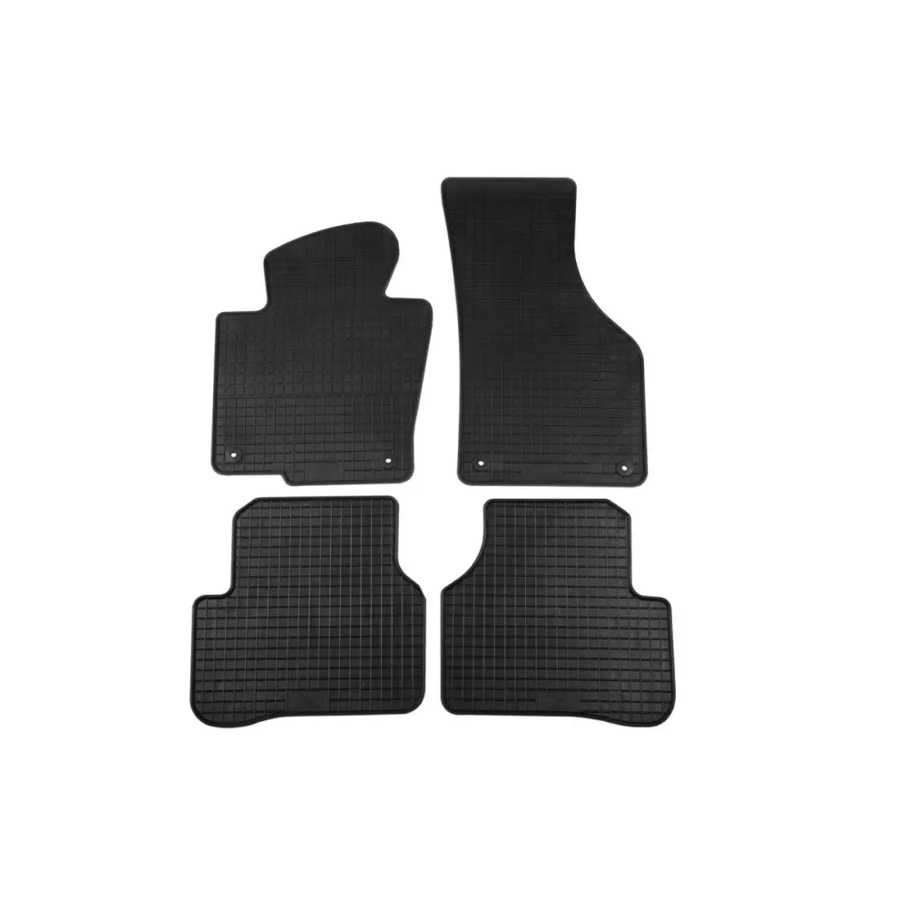 Tappetini Gomma Specifici Set 4 Pezzi Neri per Volkswagen Passat 2005-2010
