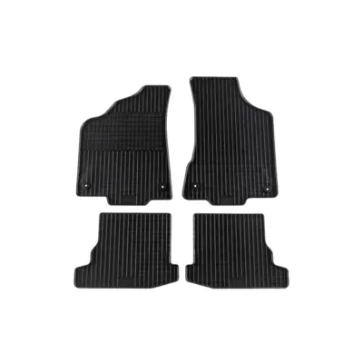 Tappetini Gomma Specifici Set 4 Pezzi Neri per Volkswagen Polo 2000-2001
