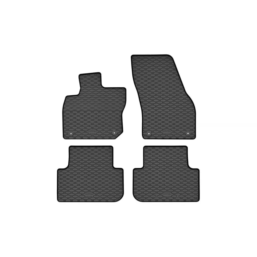 Tappetini Gomma Specifici Set 4 Pezzi Neri per Volkswagen Tiguan eTSI PHeV