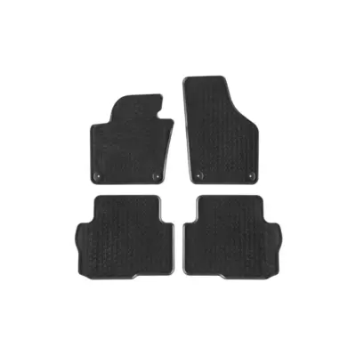 Tappetini Gomma Specifici Set 4 Pezzi Neri per VW Sharan dal 2010 5 Posti