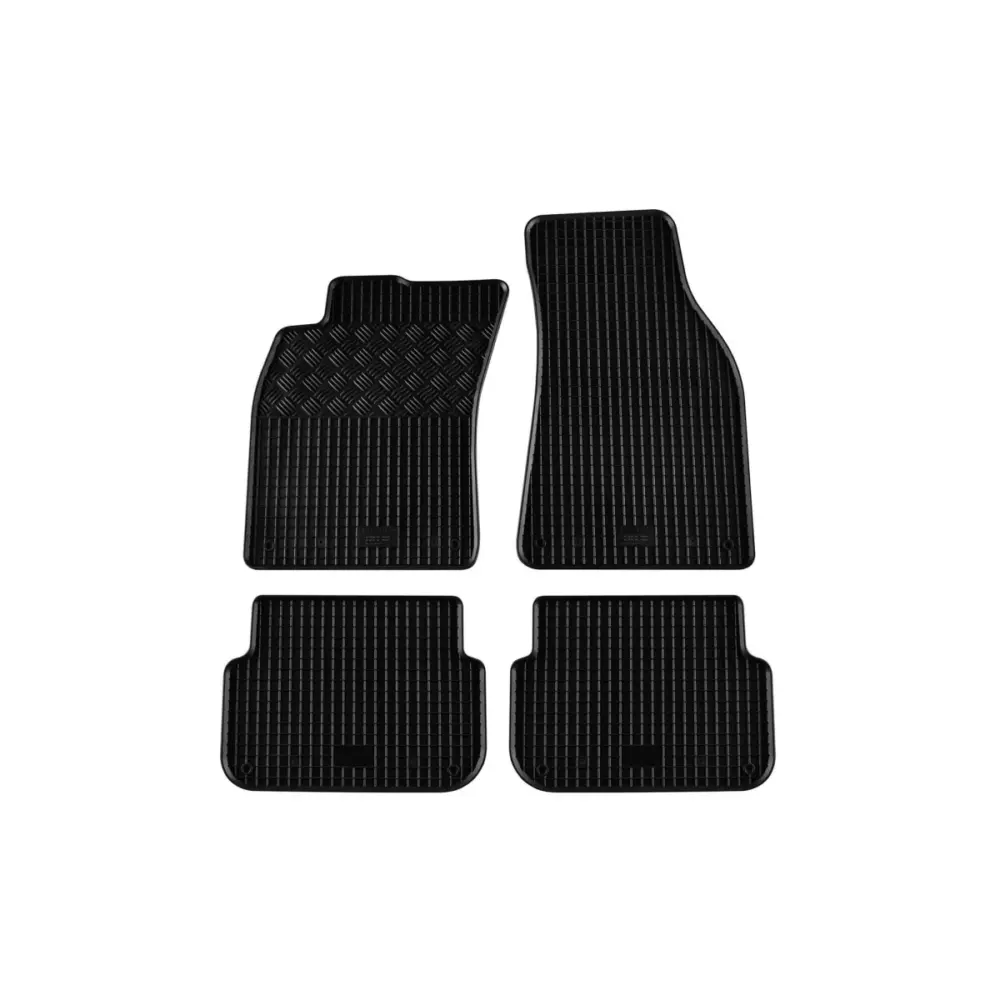 Tappetini Gomma Specifici Set 4 Pezzi Nero per Audi A6 2004-2006