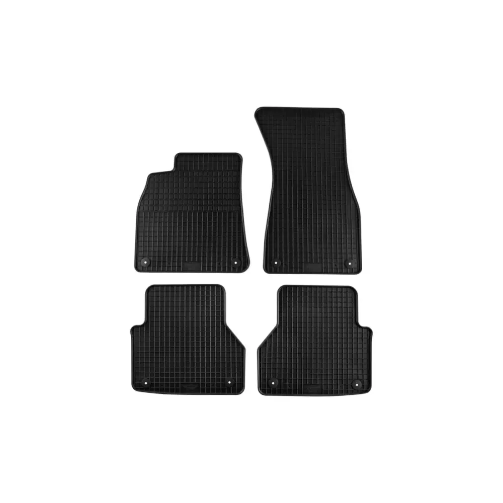 Tappetini Gomma Specifici Set 4 Pezzi Nero per Audi A6 dal 2018