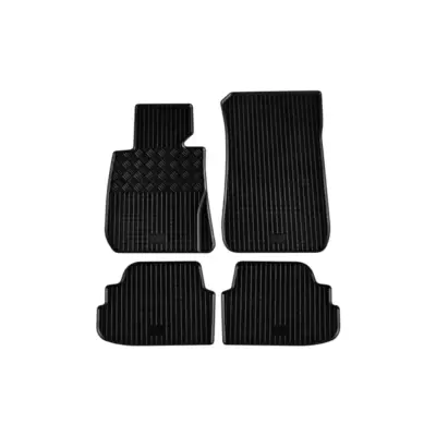 Tappetini Gomma Specifici Set 4 Pezzi Nero per BMW Serie 1 E81 2004-2012 E82