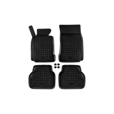 Tappetini Gomma Specifici Set 4 Pezzi Nero per BMW Serie 5 E39 1995-2004