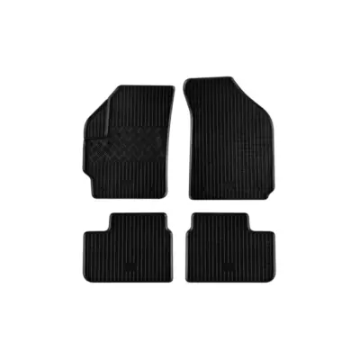 Tappetini Gomma Specifici Set 4 Pezzi Nero per Chevrolet Matiz dal 2004
