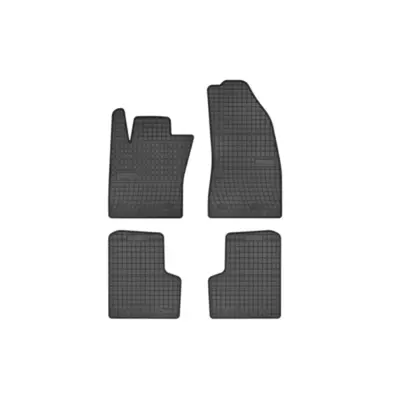 Tappetini Gomma Specifici Set 4 Pezzi Nero per Fiat 500x dal 2014