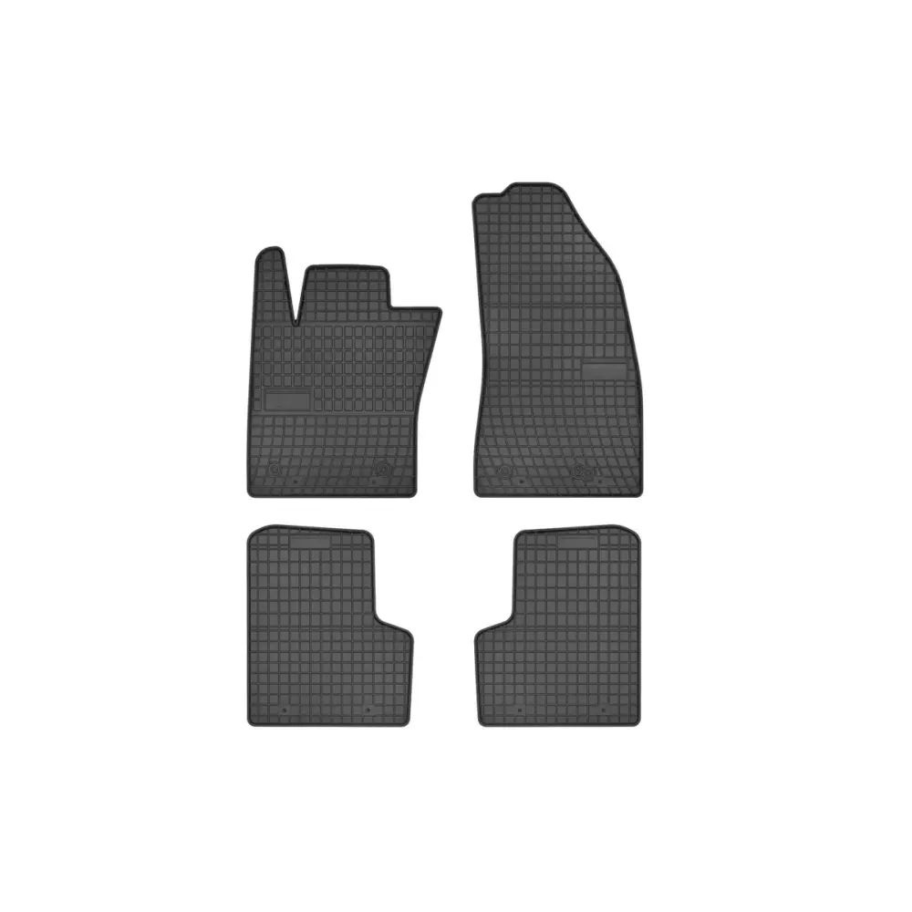 Tappetini Gomma Specifici Set 4 Pezzi Nero per Fiat 500x dal 2014