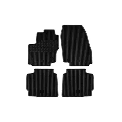 Tappetini Gomma Specifici Set 4 Pezzi Nero per Ford Mondeo 2007-2014
