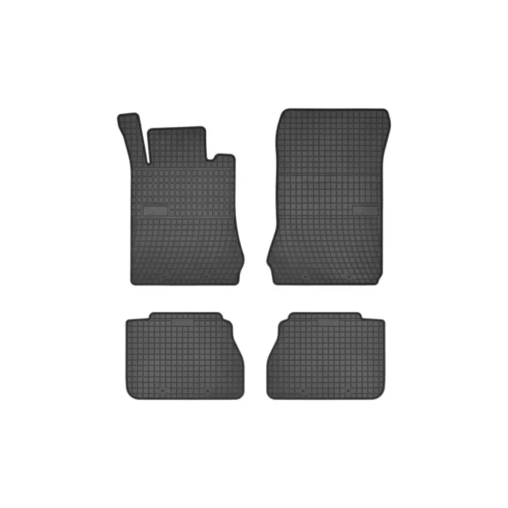 Tappetini Gomma Specifici Set 4 Pezzi Nero per Mercedes Classe E W210 1995-2003
