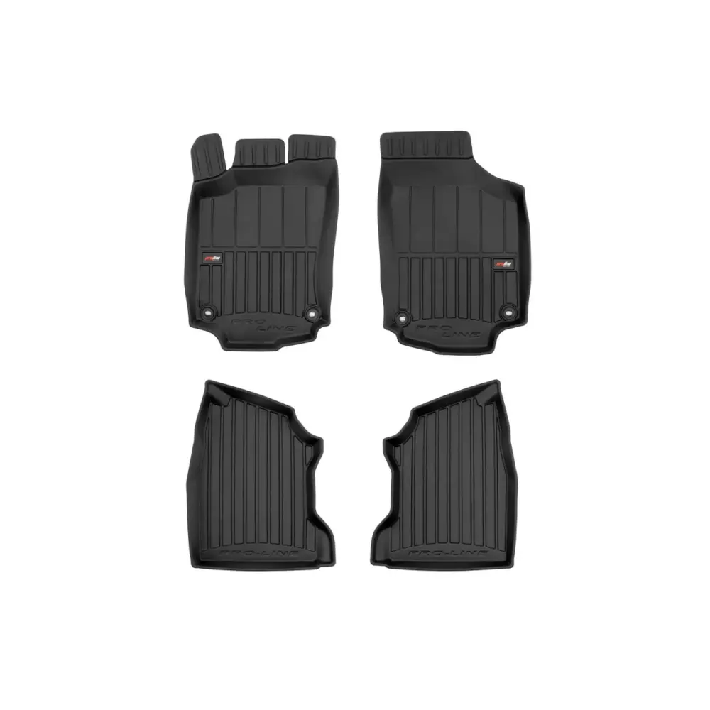 Tappetini Gomma Specifici Set 4 Pezzi Nero per Opel Combo C 2001-2011