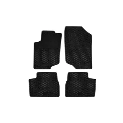 Tappetini Gomma Specifici Set 4 Pezzi Nero per Peugeot 207 2006-2014