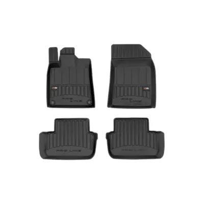Tappetini Gomma Specifici Set 4 Pezzi Nero per Peugeot 407 2004-2011