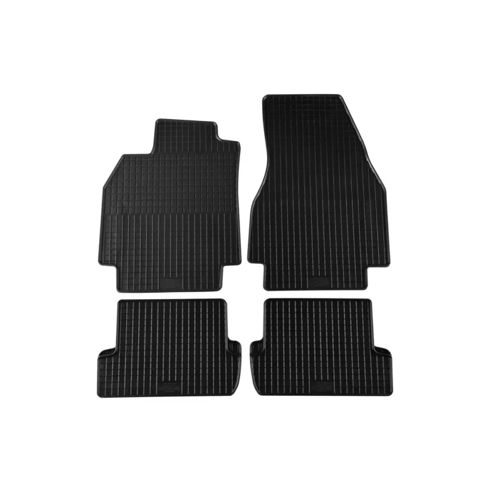 Tappetini Gomma Specifici Set 4 Pezzi Nero per Renault Megane 2002-2009 3-5
