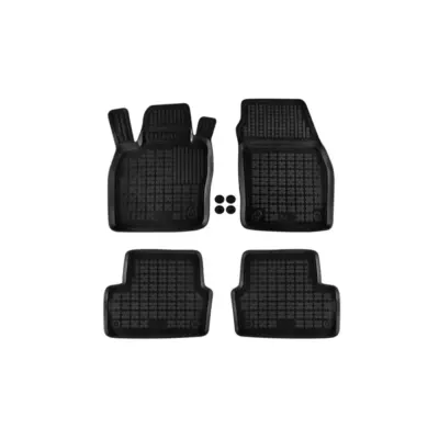 Tappetini Gomma Specifici Set 4 Pezzi Nero per Seat Ibiza dal 2017
