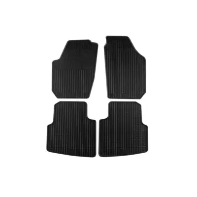 Tappetini Gomma Specifici Set 4 Pezzi Nero per Skoda Roomster 2006-2015