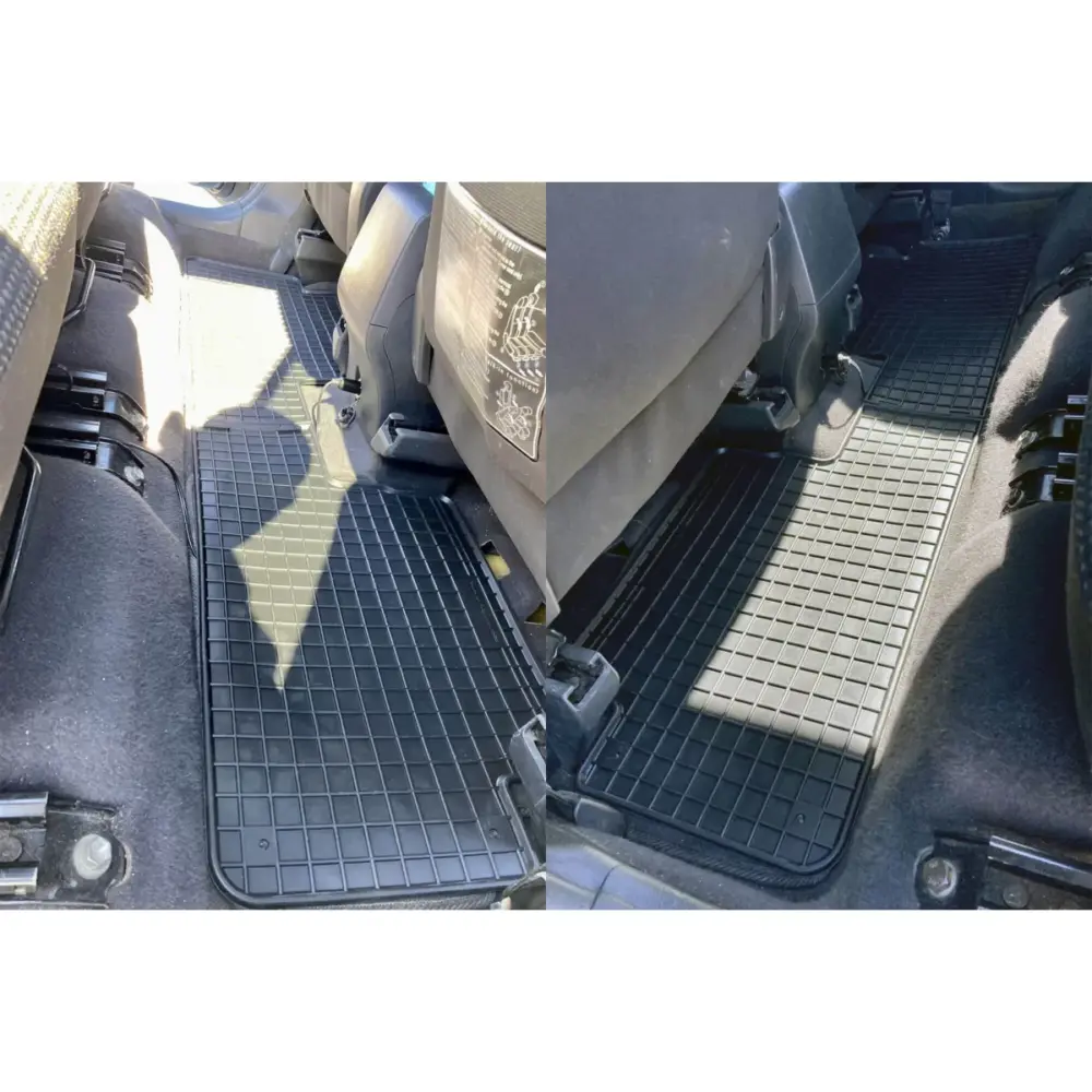 Tappetini Gomma Specifici Set 4 Pezzi Nero per Toyota Corolla Verso 2004-2009