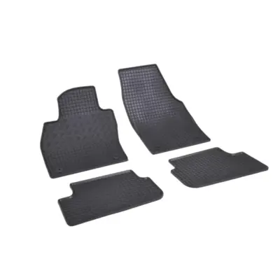 Tappetini Gomma Specifici Set 4 Pezzi Nero per Volkswagen Polo dal 2017