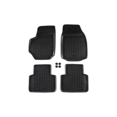 Tappetini Gomma Specifici Set 4 Pezzi per Fiat Croma 2005-2011 Nero