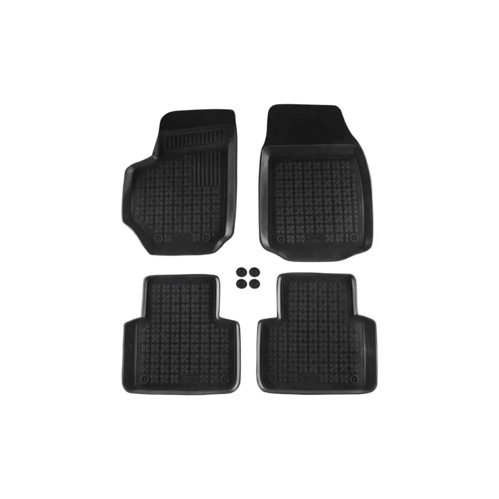 Tappetini Gomma Specifici Set 4 Pezzi per Fiat Croma 2005-2011 Nero