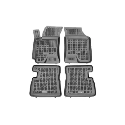 Tappetini Gomma Specifici Set 4 Pezzi per Hyundai Getz 2002-2011 Nero