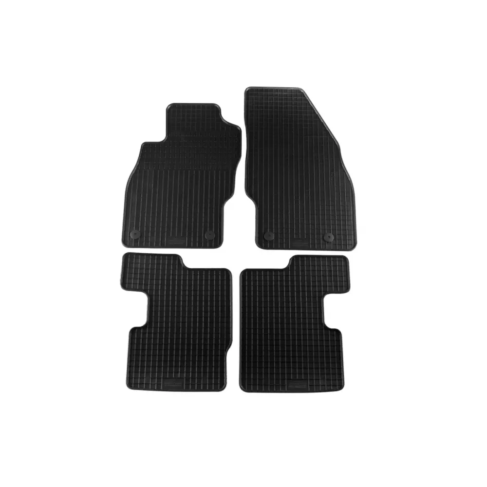 Tappetini Gomma Specifici Set 4 Pezzi per Opel Corsa 2014-2019 Nero