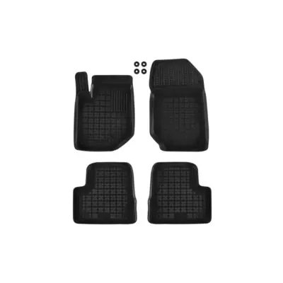 Tappetini Gomma Specifici Set 4 Pezzi per Opel Corsa F dal 2019 Nero