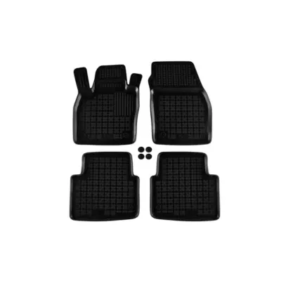 Tappetini Gomma Specifici Set 4 Pezzi per Skoda Kamiq Scala dal 2019 Nero
