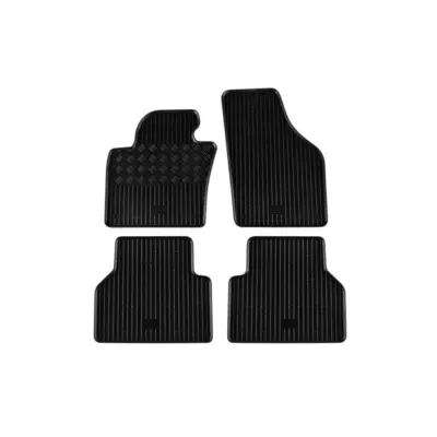 Tappetini Gomma Specifici Set 4 Pezzi per Volkswagen Tiguan 2008-2011 Nero