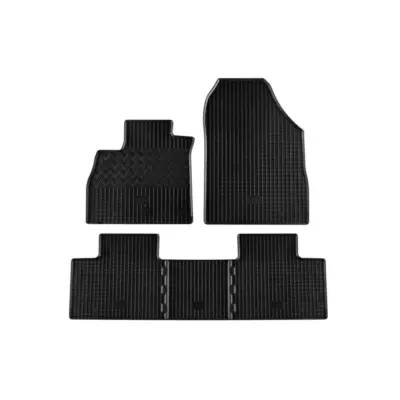 Tappetini Gomma Specifici Set 5 Pezzi per Renault Scenic dal 2016 Nero