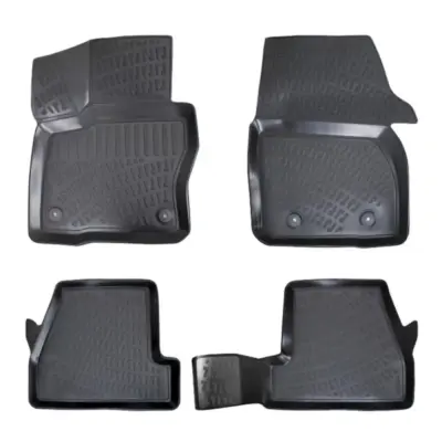 Tappetini Gomma Tpe 3D 4 Pezzi Nero per Ford Focus Iii 2010-2018